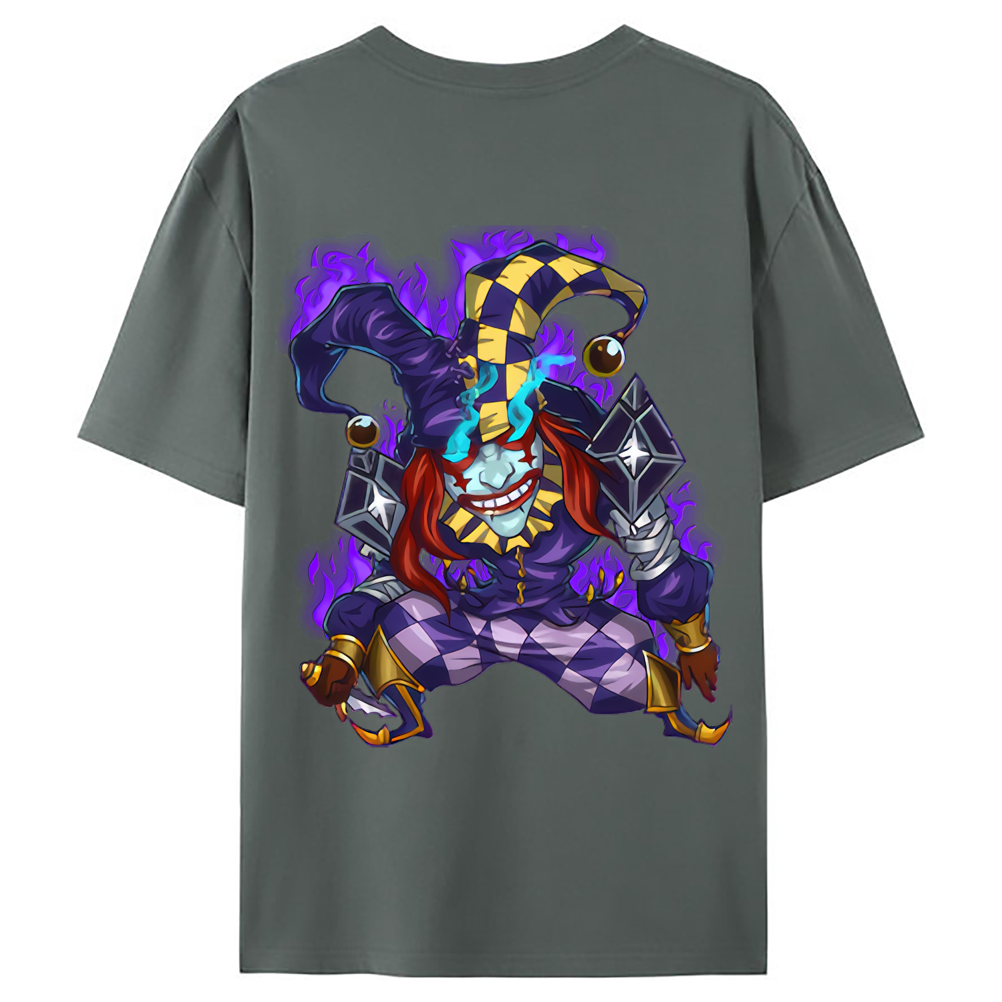 （画像用） リーグ・オブ・レジェンド League of Legends LOL 綿100％ メンズ半袖Tシャツ（バックプリント） 通気性